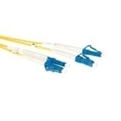 ACT LC-LC 9/125um OS1 Duplex 1.5m (RL9951) Glasvezel kabel 1,5 m Geel