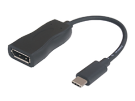 Microconnect 0.2m USB C - DP USB grafische adapter Zwart