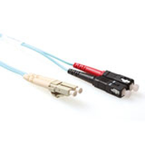ACT RL8610 Glasvezel kabel 10 m LC SC Blauw