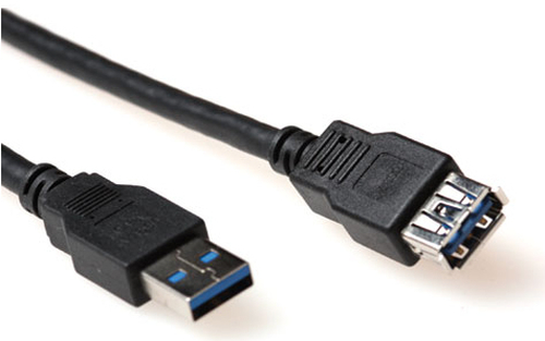 ACT USB 3.0 m/f 2m USB-kabel USB 3.2 Gen 1 (3.1 Gen 1) USB A Zwart