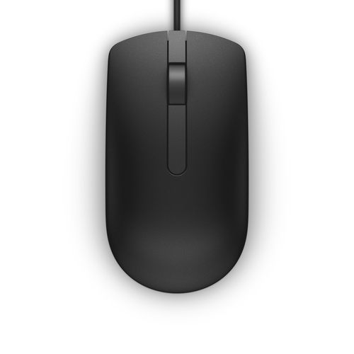 DELL MS116 muis Ambidextrous USB Type-A Optisch 1000 DPI